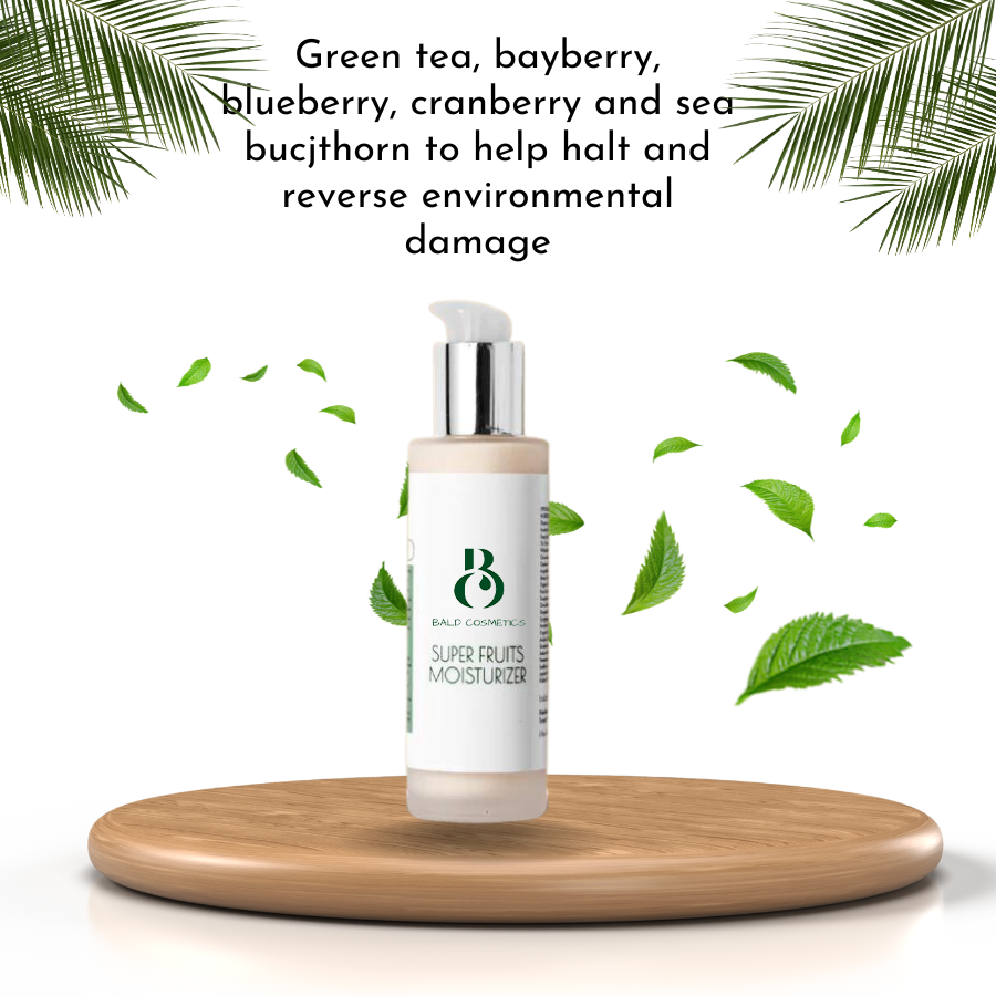 Super Fruit Moisturizer - Anti-Aging Hydrating Cream with Antioxidant-Rich Fruits, Squalane, Lactic Acid, Glycolic Acid, Alpha Lipoic Acid, and Peptides - Fragrance-Free